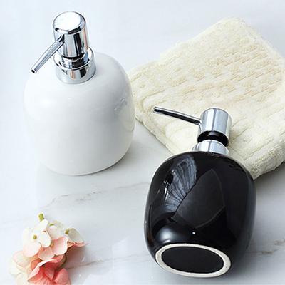 450ml keramická prázdná plnitelná láhev s dávkovačem tekutého lotionu do koupelny