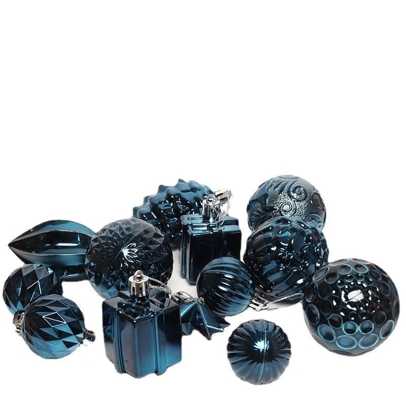 12 Stück Metallische Tropfen Weihnachtsbaumkugeln Dekorationen für Weihnachtsbaum