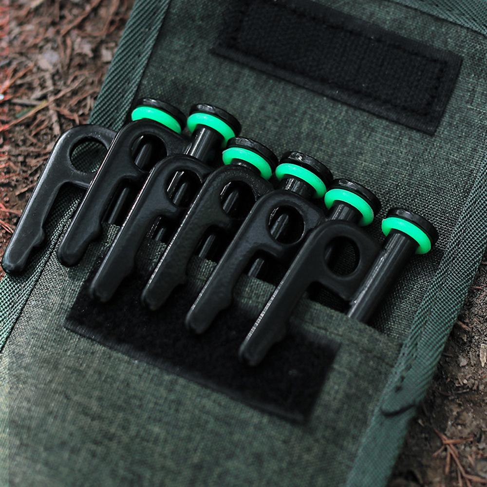 Outdoor Camping Zelt Erdnagel Leuchtschlaufe Silikon O-Ring Fluoreszierende Schlaufe Nachtangeln