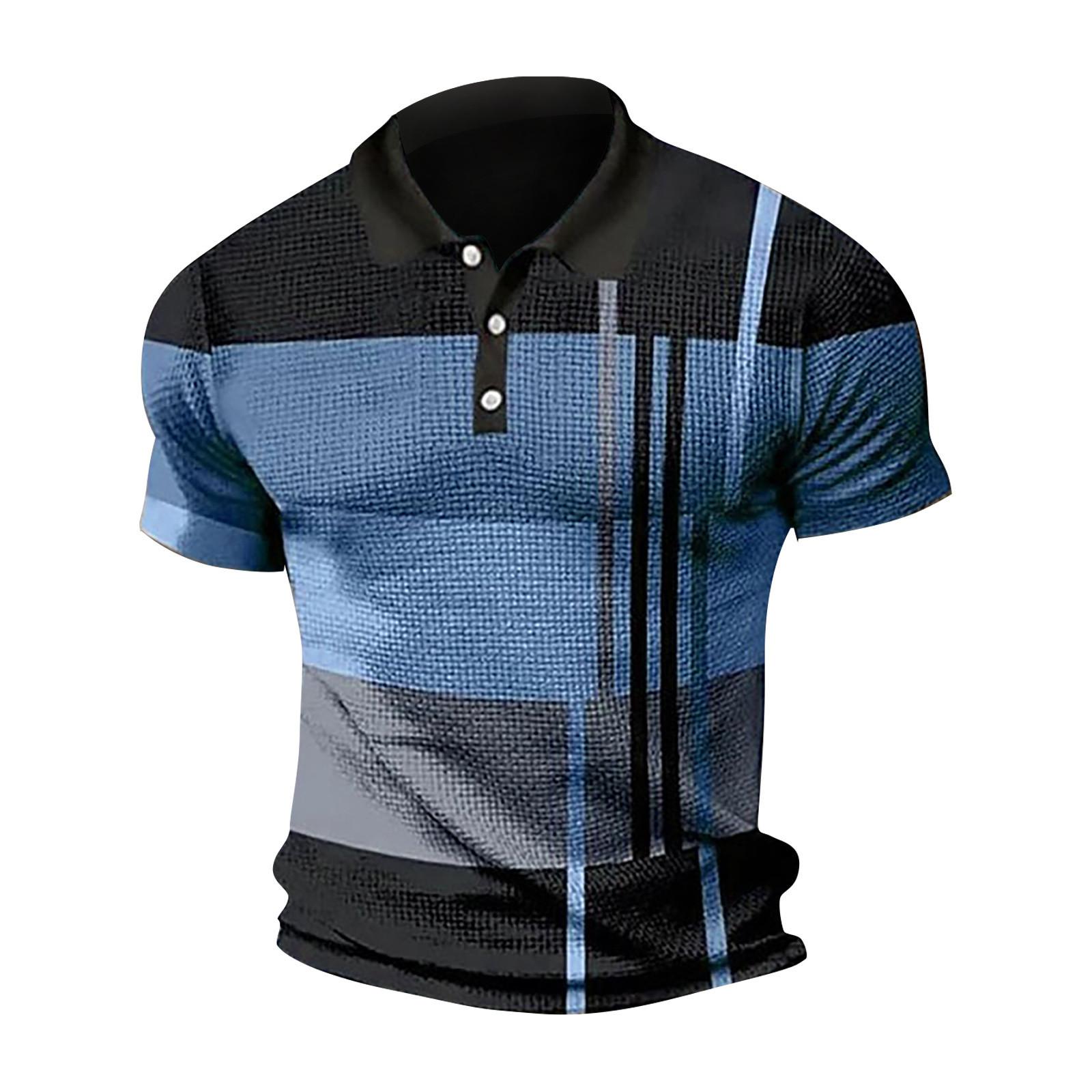 New summer collection: men’s short-sleeved polo shirt with colour-blocked zip S