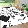 Dalmatian Dogs Art Carpet Rug Soft Washable Anti Slip Home Living Room Sofa Mats Personalized Christmas Rug