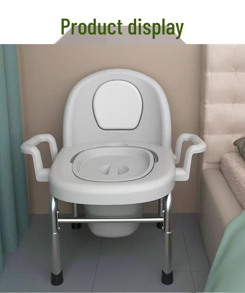 Portable Indoor Toilet Seat for Elderly and Pregnant Users