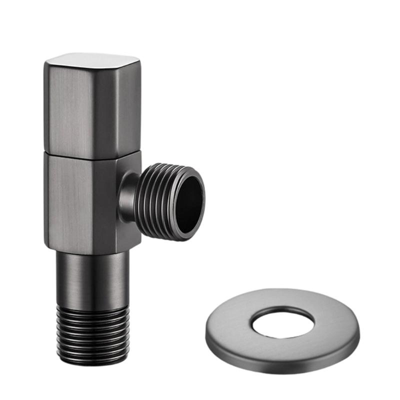 Brass Turn Angle Stop Valves Bathroom High Flows Hot/Cold Water Shut Down Valves Water Flows Control Valves Enduring