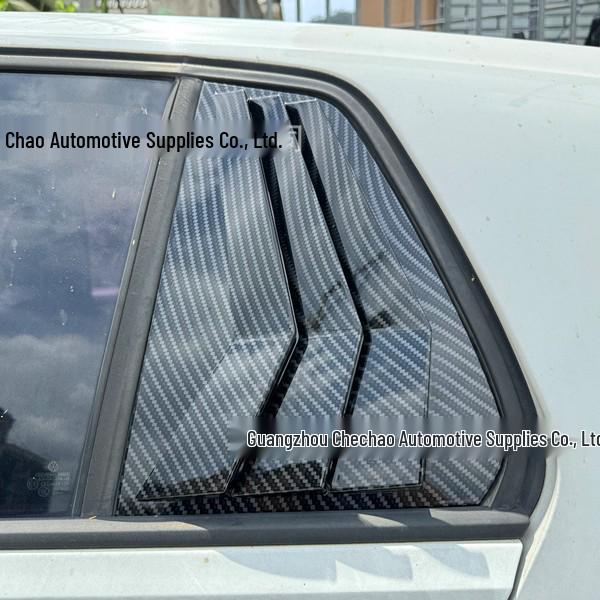 Volkswagen Golf 7 2013-2020 Rear Quarter Window Louvers, Mustang Style Decorative Exterior