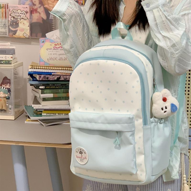 The New Schoolbag Is High-value, Fresh and Sweet, Candy-colored Backpack, Lightweight and Large-capacity Backpack for Junior High School Students.
