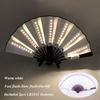 13 inch LED Fans DJ LARP Dans Bruiloft Podiumoptreden Bar Rekwisieten Vouwventilator Voor Vrouwen Kung Fu Ventilator Chinese Knipperende Ventilator