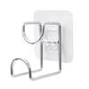 No-Drill Wall Mount Holder with Adhesive Hooks, 77 Inch Transparent Storage Rack for Kitchen and Bathroom