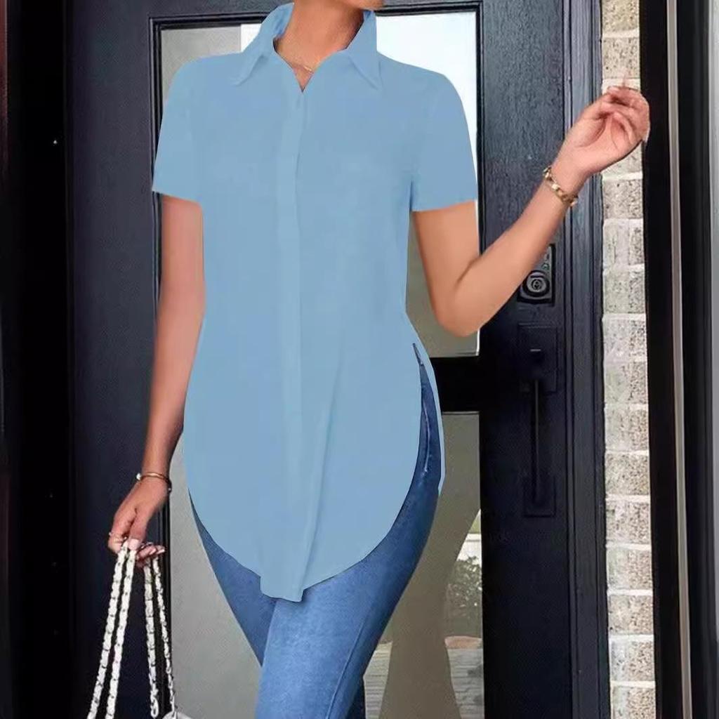 2026 Summer Fashion Women's Polo Collar Blouse