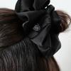 For Basic Satin Scrunchie_Large_Black