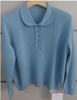 Women's Peter Pan Collar Wool Sweater - 100% Wool, Semi-Worsted, Autumn/Winter Base Layer