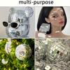 3Pcs Disco Ball Mirror Glass Sticker Self-Adhesive Mosaic Tiles Mirror for DIY Disco Party Decor Collages Craft Mosaic Patches