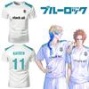 Blue Lock Kaiser Koszulka Japońskie Anime Cosplay Piłkarska T-shirt Męskie i Damskie Modne Codzienne Koszulki z Krótkim Rękawem Koszulki Dziecięce