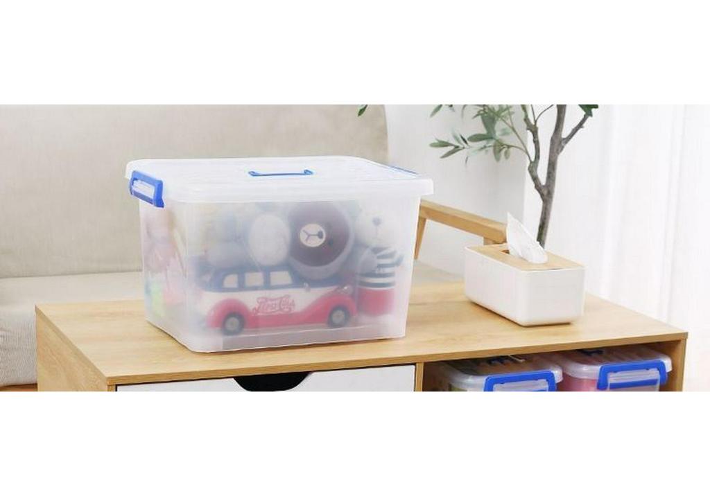 Extra-Large Transparent Plastic Storage Box for Car, Home, or Dorm - Multi-functional Toy Organizer