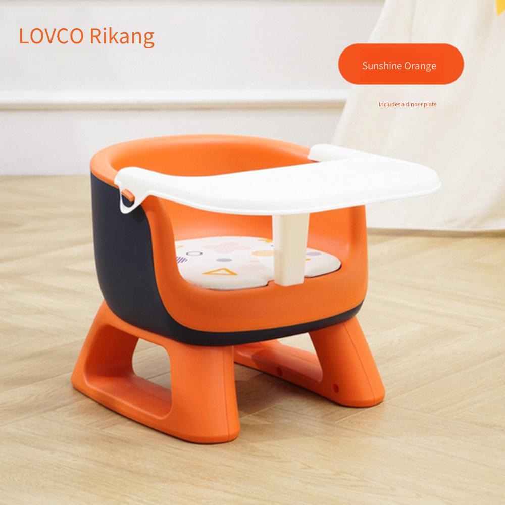 Sedia da pranzo per bambini Rikang, Sgabello cigolante per bambini piccoli con schienale, Sgabello basso da pranzo per bambini, Seduta per l'apprendimento a casa per neonati