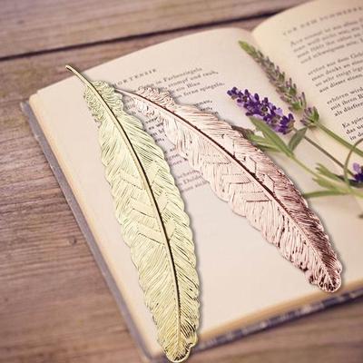 Creative Metal Feather Bookmark Chinese Vintage Page Cool Book Tag School Offers Party Gifts