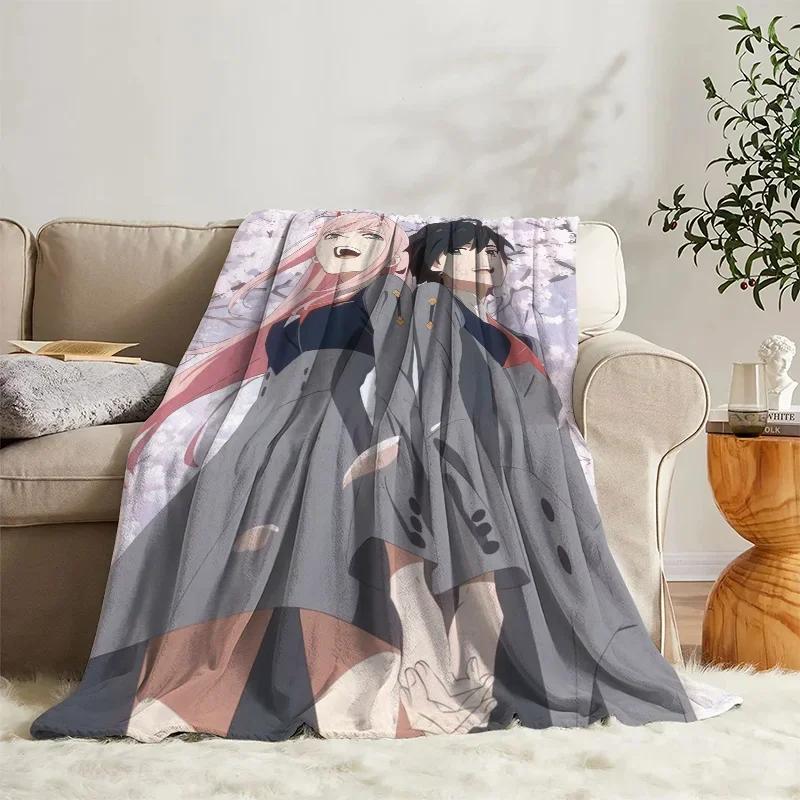Kawaii Blanket Zero 2 Sofa Camp Nap Bedspread Cozy Flannel Blanket Fleece Home Textile Birthday Gift Blanket Bedroom Decor