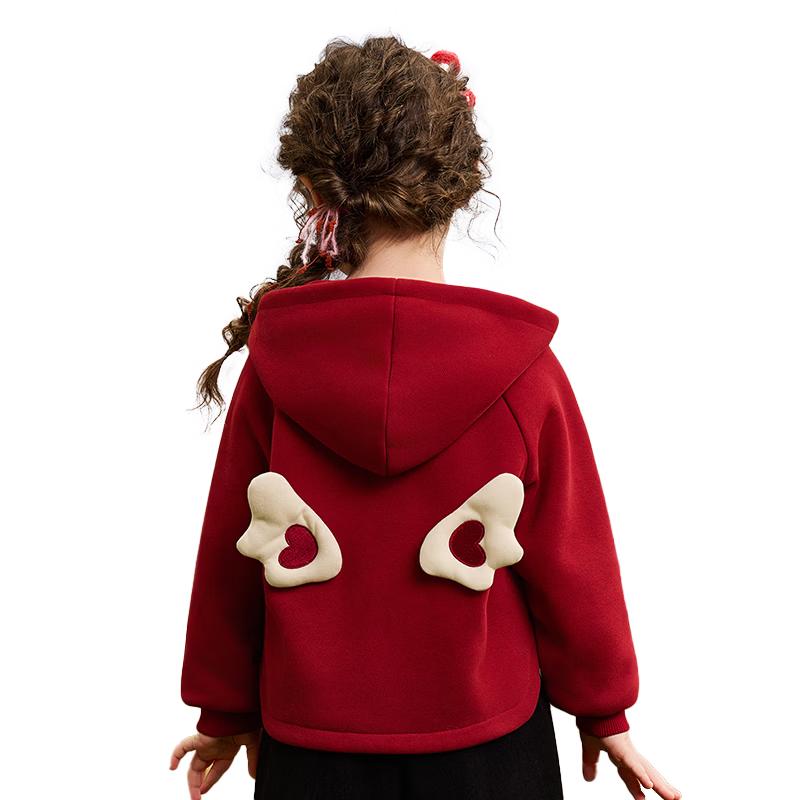 ASK JUNIOR Toddler Girls Little Wings Hooded Jacket 90