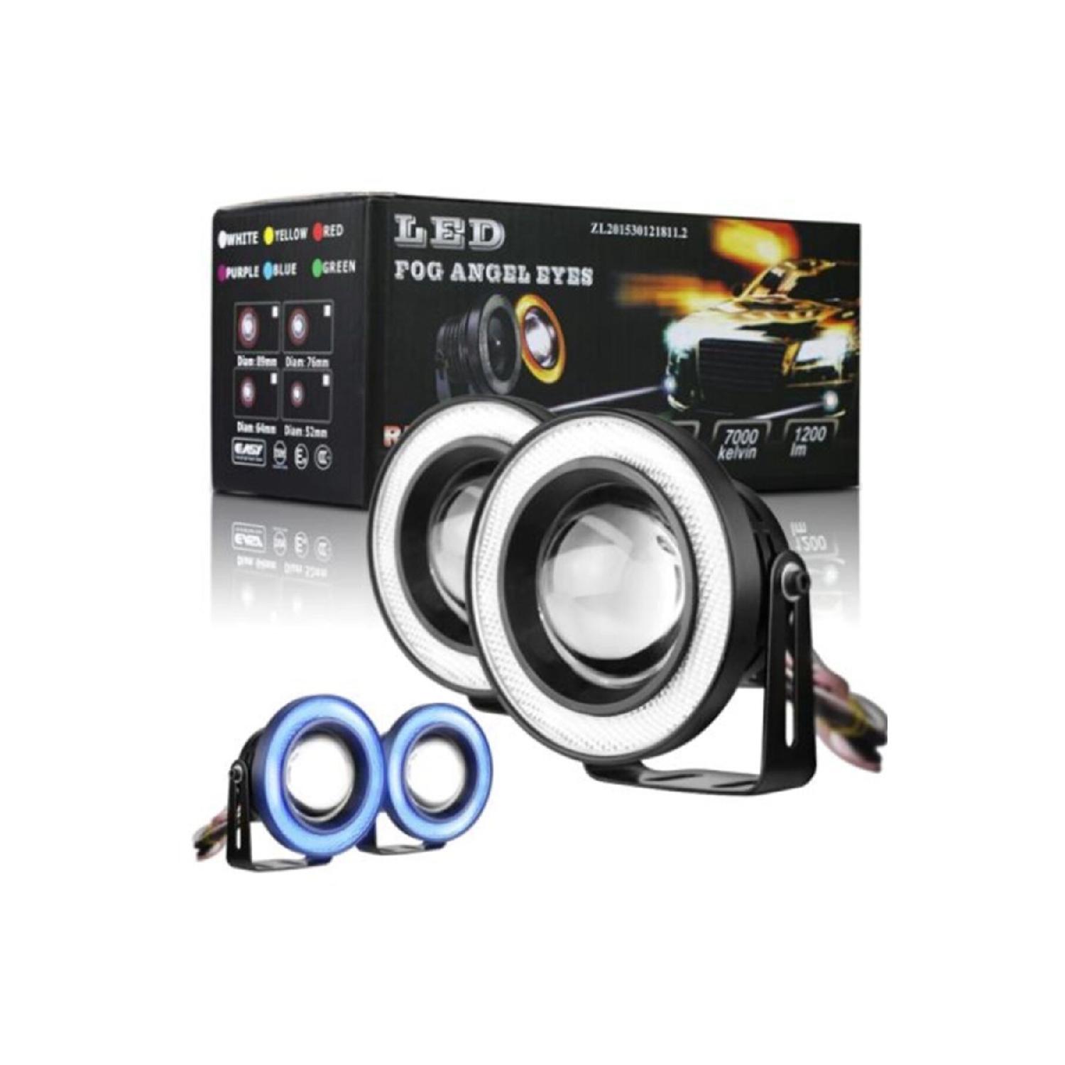 

89 мм Ice Blue Lens Angel Led Ring Протитуманна фара Металевий корпус