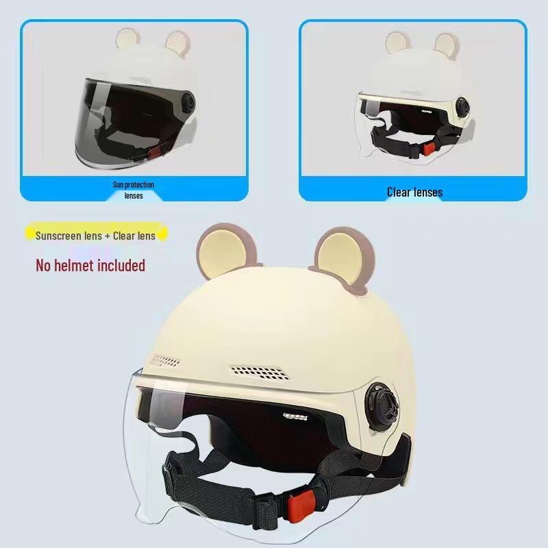 3C Certified All-Season Electric Vehicle Helmet for Men & Women - Motorcycle & Scooter Half Helmet