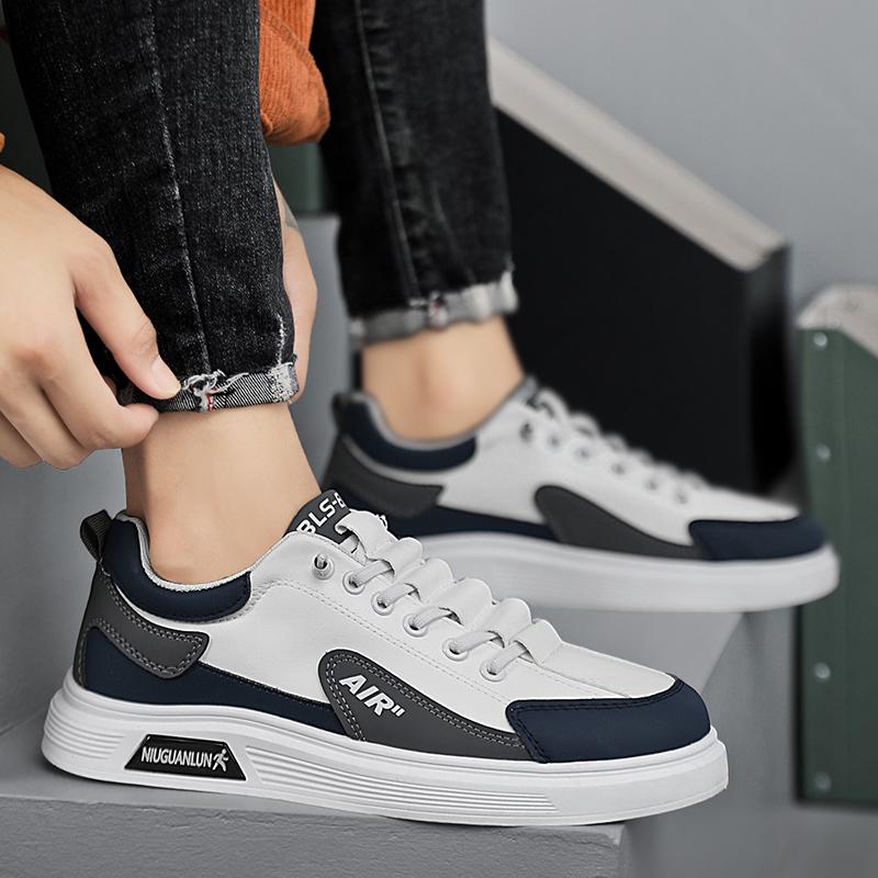 Men's Sneakers Work Driving Trendy Shoes Youth Casual Khaki Fashion Student Outdoors Sports Running Footwear for All Seasons