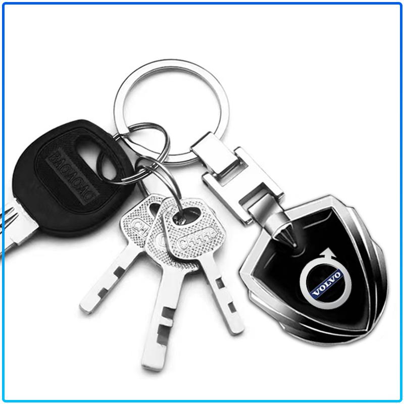 Car Keychain Car Emblem Gift With Key Ring Auto Accessories Sticker For Volvo Rdesign XC90 S60 XC60 V70 S80 S40 V50 V40 V60 C30 S70