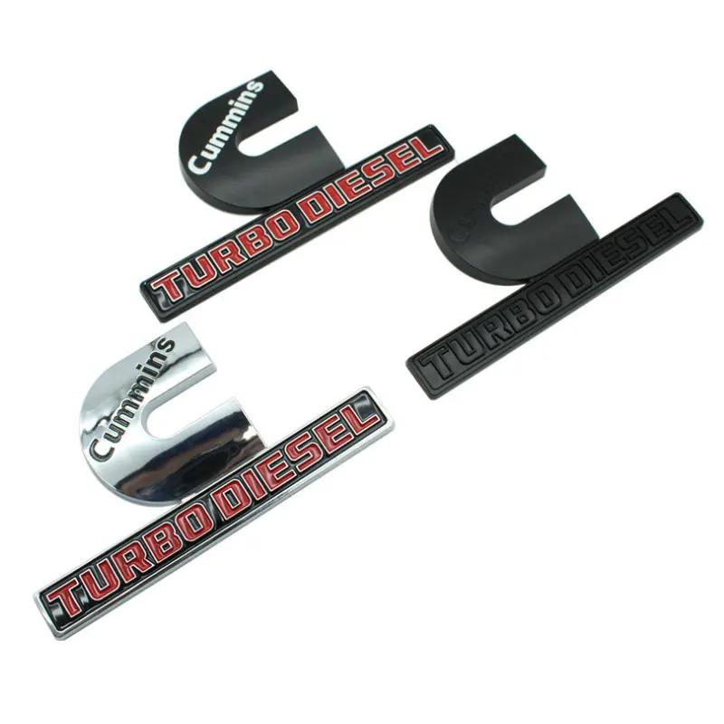 Adesivi per auto con logo CUMMINS TURBO DIESEL per pickup Dodge RAM 1500 2500 accessori di ricambio decalcomanie decorative per fiancata