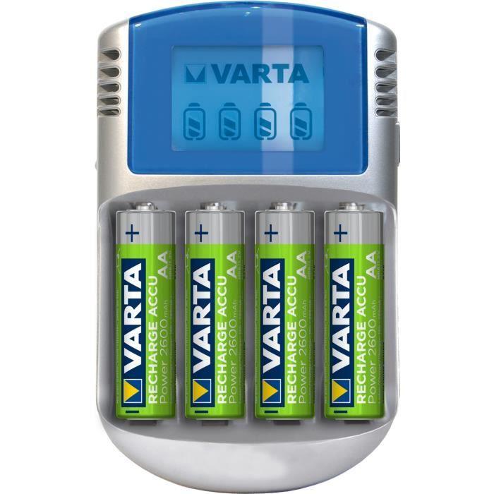 Chargeur pour piles NiMH avec écran LCD adaptateur 12V et connexion USB