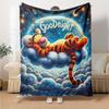 Tigger Dreams Clouds Flannel Blanket Super Soft Warm Cozy Blanket For Sofa Bed Office Travel Allseason Home Decor Gift