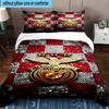 Set Biancheria da Letto Stampato 3 Pezzi Club di Calcio Benfica Chiusura Copripiumino Include 1 Copripiumino & 2 Federe Set Biancheria da Letto Decorazioni per la Casa Regali