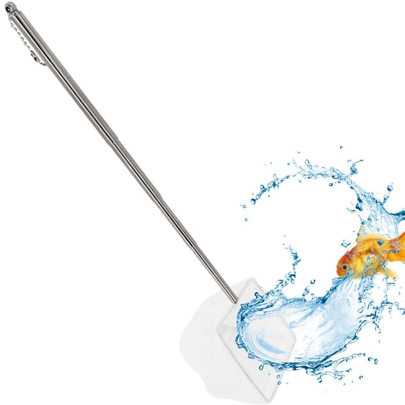 Fish Net For Fish Tank Fish Tank Net With Extendable 5-15 Inch Handle Pond Net Goldfishs Net Shrimp Net Aquarium Fish Nets Tool