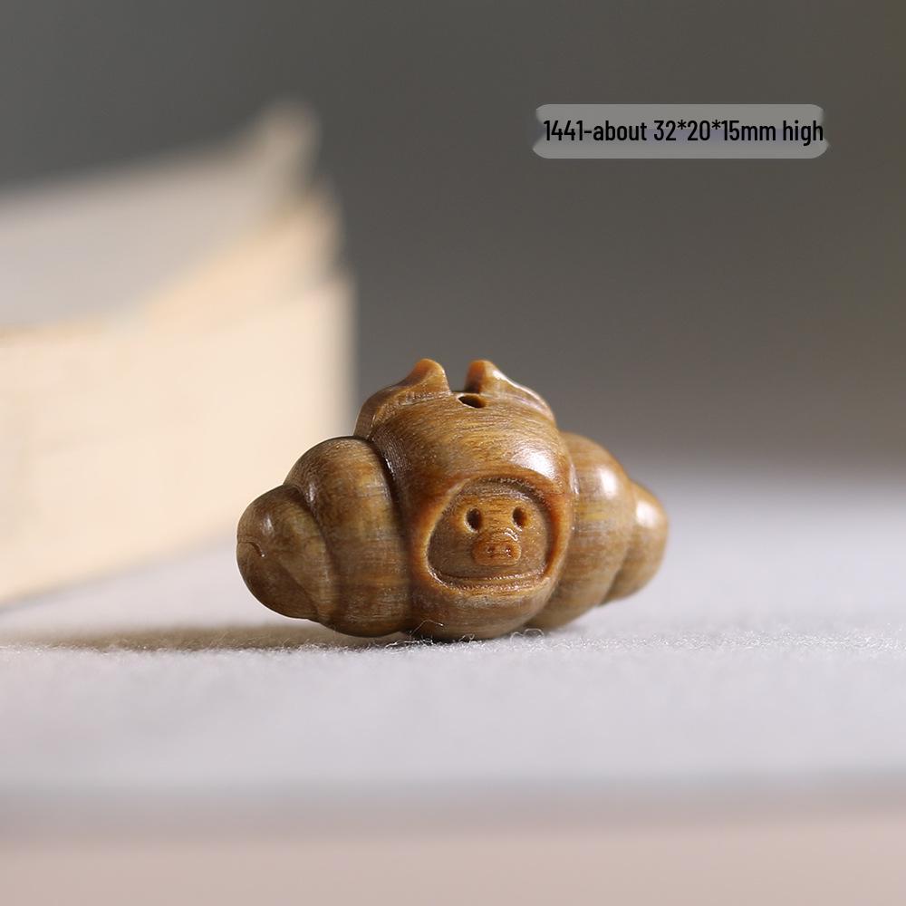 

Брелок-подвеска из зеленого сандала в виде рога свиньи и аксессуар для U-диска