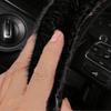 1pc Car Steering Wheel Cover, Fashionable, Slip-Resistant, Warm, Plush, Universal, Lovely, Cartoon, Women's Type, Protective Auto Accessory for Winter