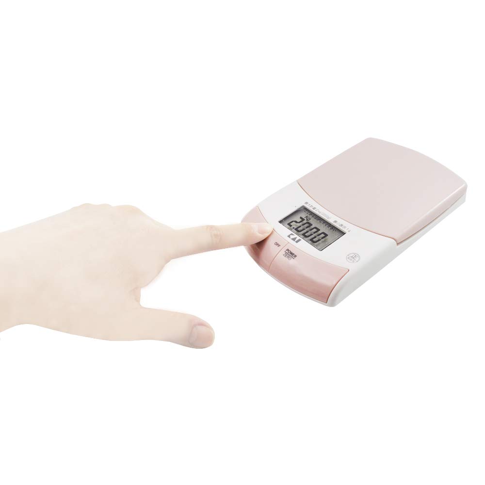 Kai Corporation KAI Thin Digital Scale Pink kai house select (2kg capacity)