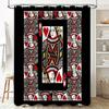 Floral Shower Curtain Vintage Botanical Pattern Bathroom Decor Farmhouse Rustic Home Textile Waterproof Washable Fabric