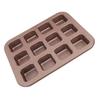 12 Grids Divided Brownie Pan Carbon Steel Easy To Clean Rectangular Baking Mold Pan for Toast Bread Cake