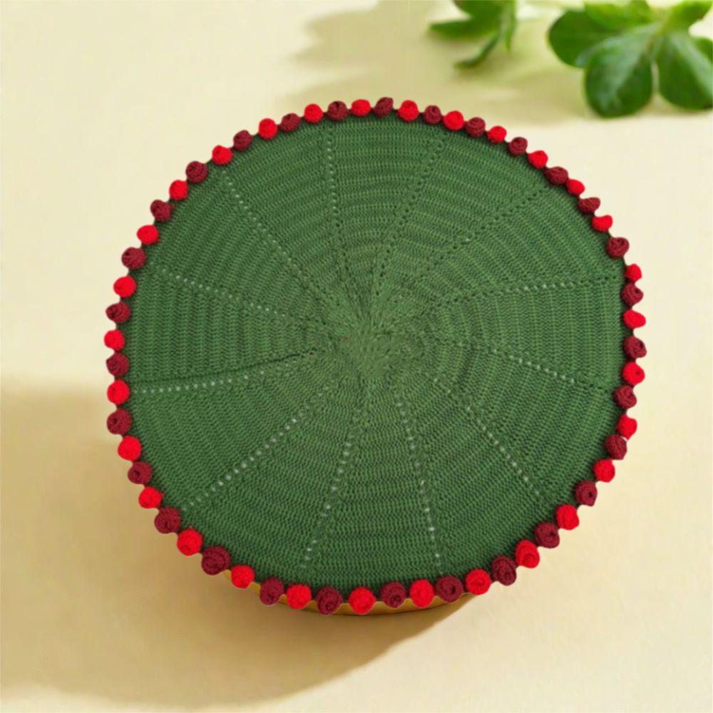 

Crochet Knitted Flower Blanket Green Flower Hugging Blanket Rose Bouquet Blanket Valentine s Day 36 Flower-60cm