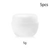 5Pcs Plastic Face Cream Sample Travel Containers 5G 10G 20G 30G Empty Jars Sample Cosmetic Jar Makeup Pots With Inner Lid