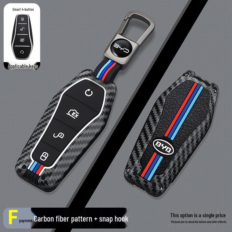 BYD F-Model Carbon Fiber Car Key Case