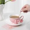 Girl Butterfly Ceramic Mug Afternoon Tea Cups Coffee Mug  Water Cup Milk Tea Cups Breakfast Cup Milk Mugs Juice Mugs Drinkware