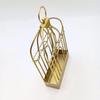 European Style Golden Wrought Iron Birdcage Mosquito Coil Holder - Creative Windproof Retro Design