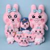 Rabbit Pants Head Plush Keychaintoy Cartoon Animal For Girls Accessory Backpack