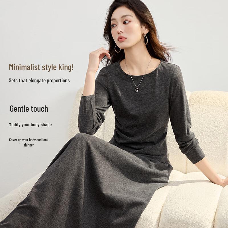 

Женский вязаный костюм-двойка юбка Handu Yishe XL