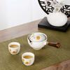5/7pcs Japanese Style Kung Fu Tea Pot Set Ceramic Bubble Tea Set Portable Lucky Cat Teapot Set Gift