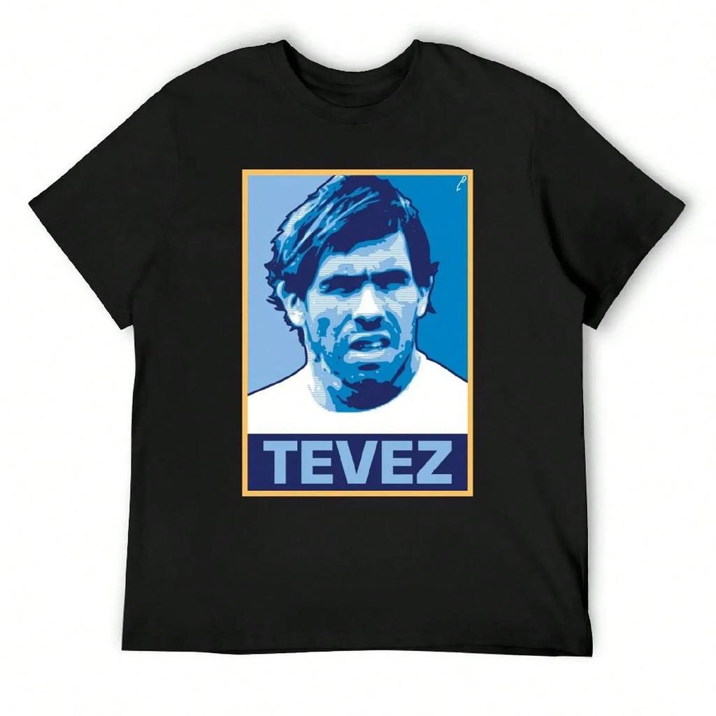Tevez T-Shirt Sports Fans Tops Kawaii Clothes Funny T Shirts For