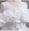 Cross-Border Girls' One-Shoulder Formal Dress - Princess Wedding Flower Girl Gown for Birthdays & Performances