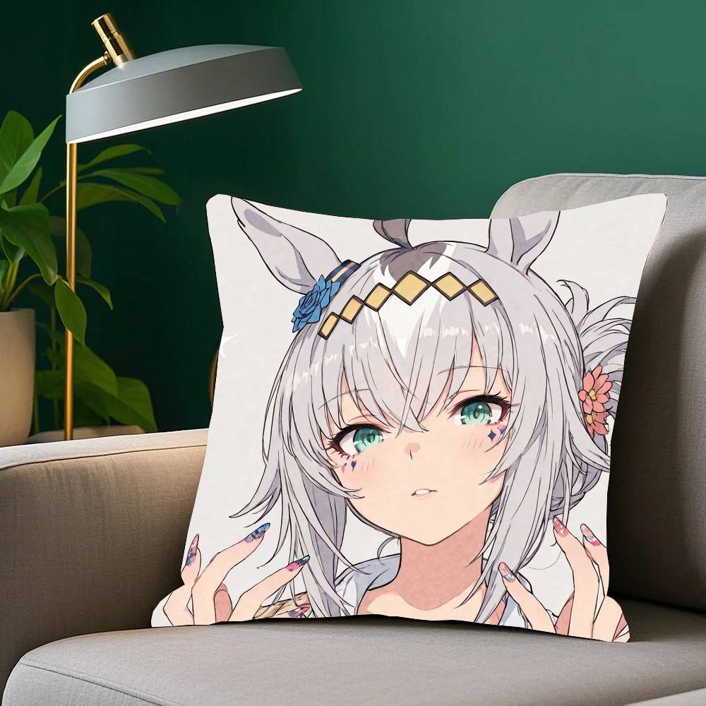 Cartoon Anime O-Oguri Cap Pillow Case Home Decor Throw For Sofa Bed Car Room Decor Gift Idea