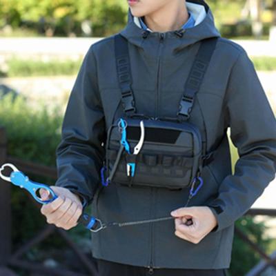 Bolsa de Equipamento de Pesca Multifuncional de Peito para Esportes ao Ar Livre, Camping, Caminhadas