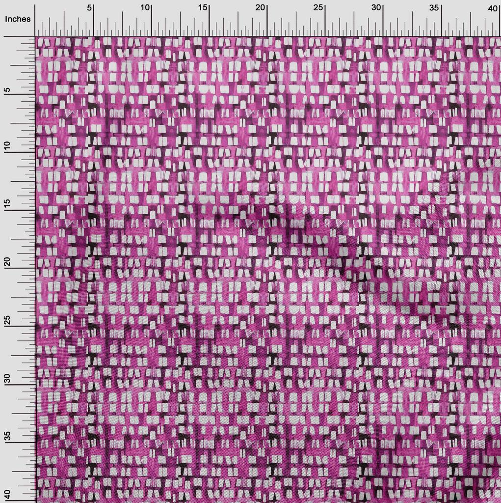 oneOone Cotton Flex Fuschia Pink Fabric Tie Dye Diy Clothing Quilting Fabric Print Fabric By Yard 40 Inch