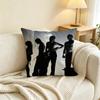 Rock Music Band M-Maneskin  Pillow Case Square Double-Sided Sofa Cushion Cover Bedroom Bedside Pillow