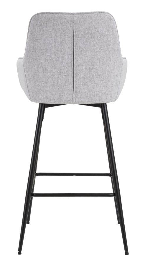 Bar Stool Grey Set 2 Pcs Cm 55X55X109
